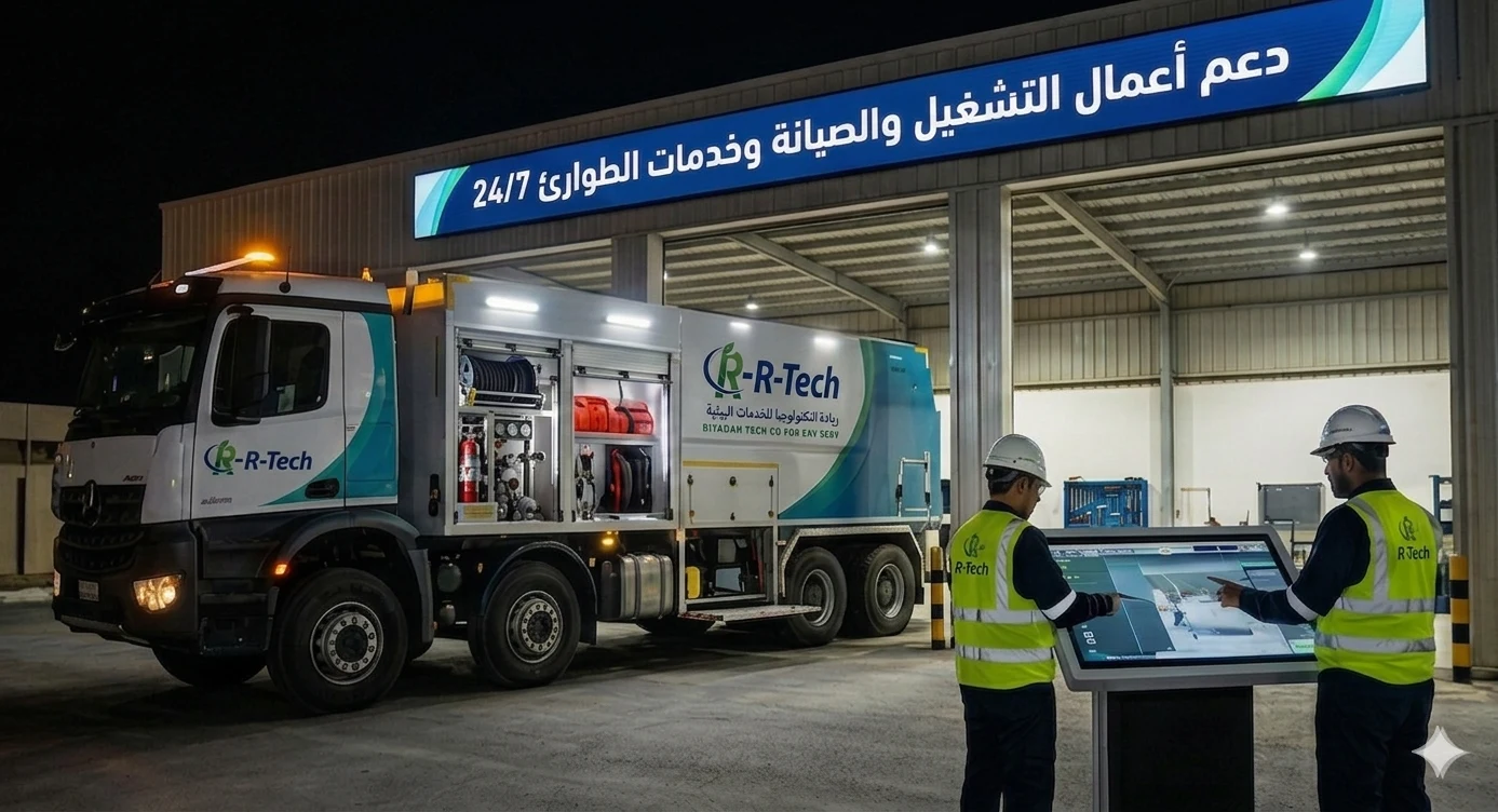 دعم أعمال التشغيل والصيانة وخدمات الطوارئ والاستجابة السريعة على مدار الساعة