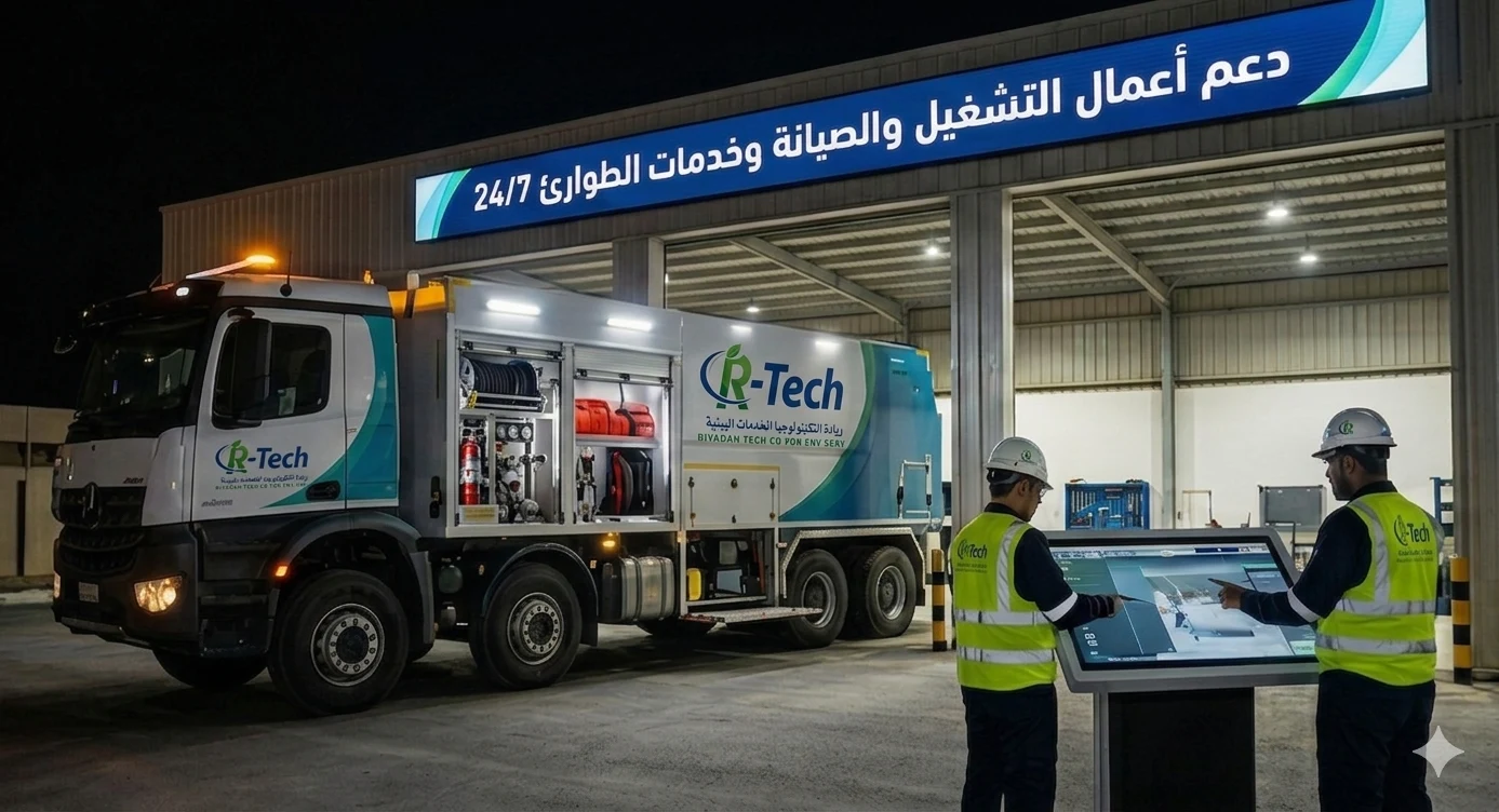 دعم أعمال التشغيل والصيانة وخدمات الطوارئ والاستجابة السريعة على مدار الساعة